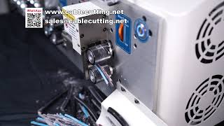 Touch Screen 6 Wheel Drive Sheath Cable Stripping and Cutting Machine for Power Cord HT2-6S
