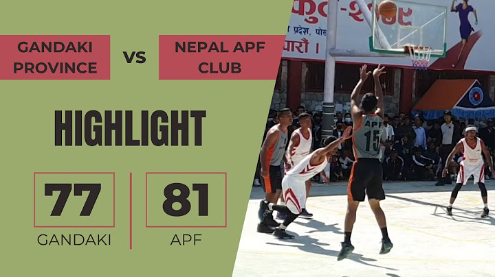 Gandaki Province Vs. Nepal APF Club | Final | 9th National Games 2079