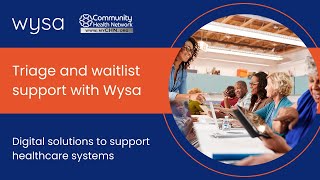 Triage and waitlist support | Digital solutions for healthcare systems | Wysa x MyCHN Webinar Shorts