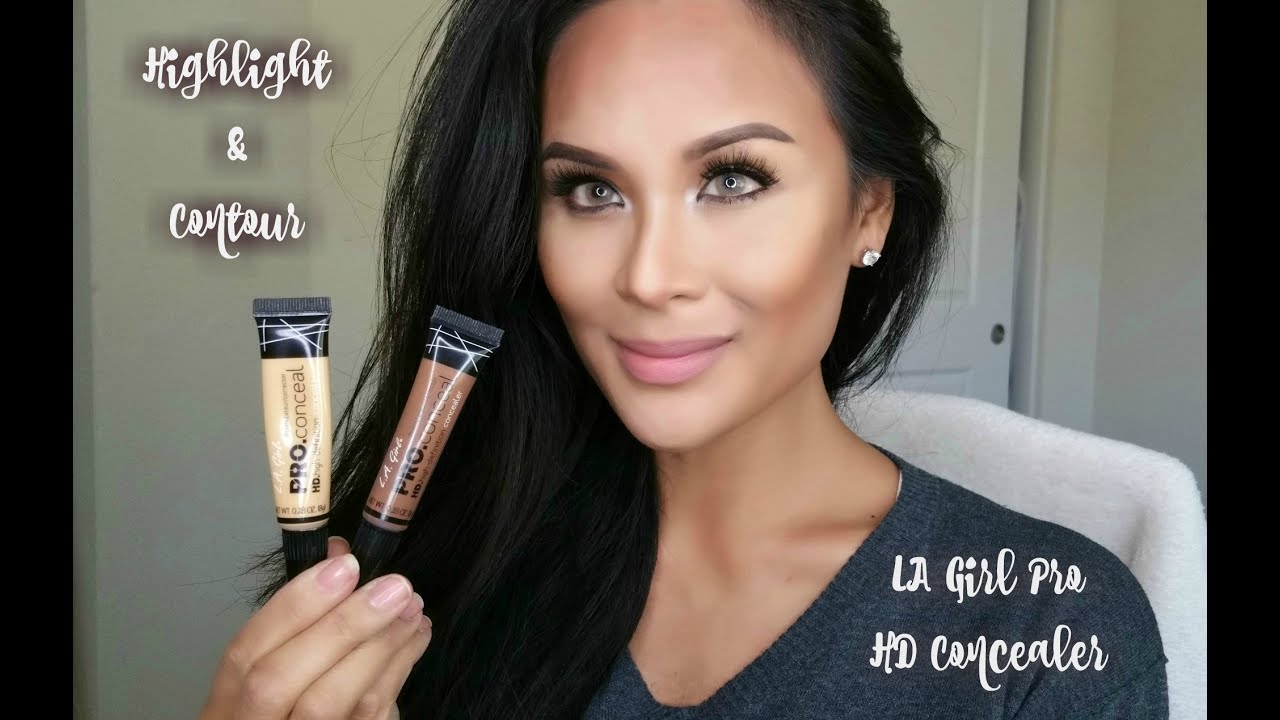 Highlight Contour W LA Girl Pro HD Concealer Also Check My