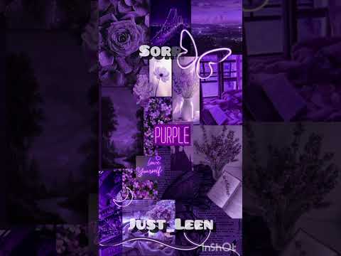 محبة اللون البنفسجي مو أنا ابدا