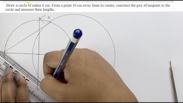 Construction Exercise: Draw a circle of radius...  | NCERT Maths | Class 10 | SnapSolve Solves Doubt
