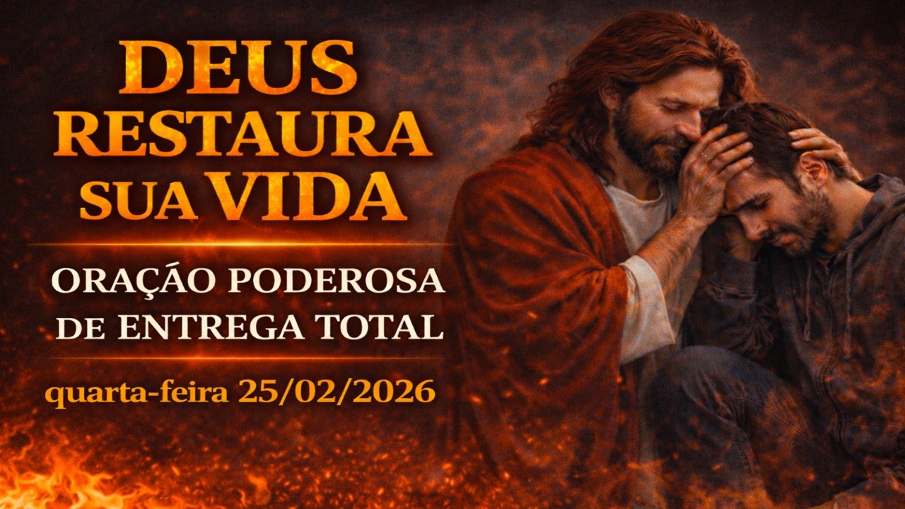 DEUS RESTAURA SUA VIDA. ORAÇÃO PODEROSA DE ENTREGA TOTA. CONFIA TEU DIA A DEUS E ELE AGIRÁ HOJE.