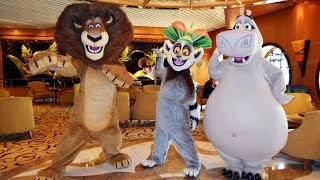 DreamWorks Move it! Move it! Parade on Royal Caribbean Freedom of the Seas w/Shrek, Fiona,+