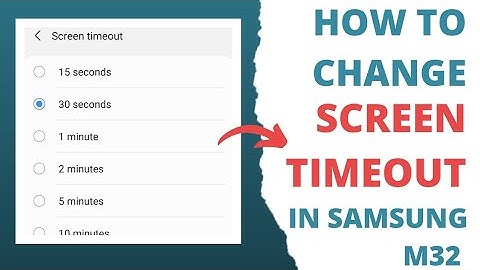 How to change Screen timeout in Samsung Galaxy M32 | Samsung M32 Me Screen Timeout Kaise Badhaye