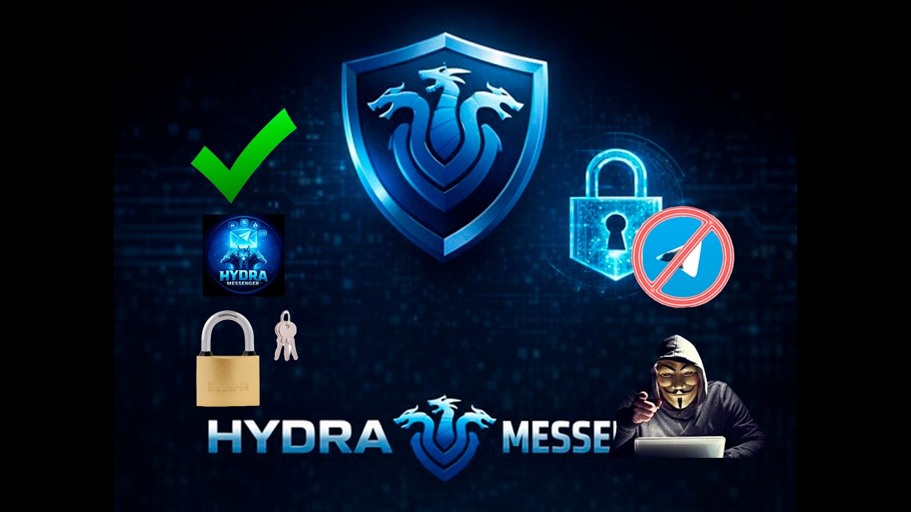 Вышел HYDRA MESSENGER — 100% анонимный мессенджер | Обзор и релиз