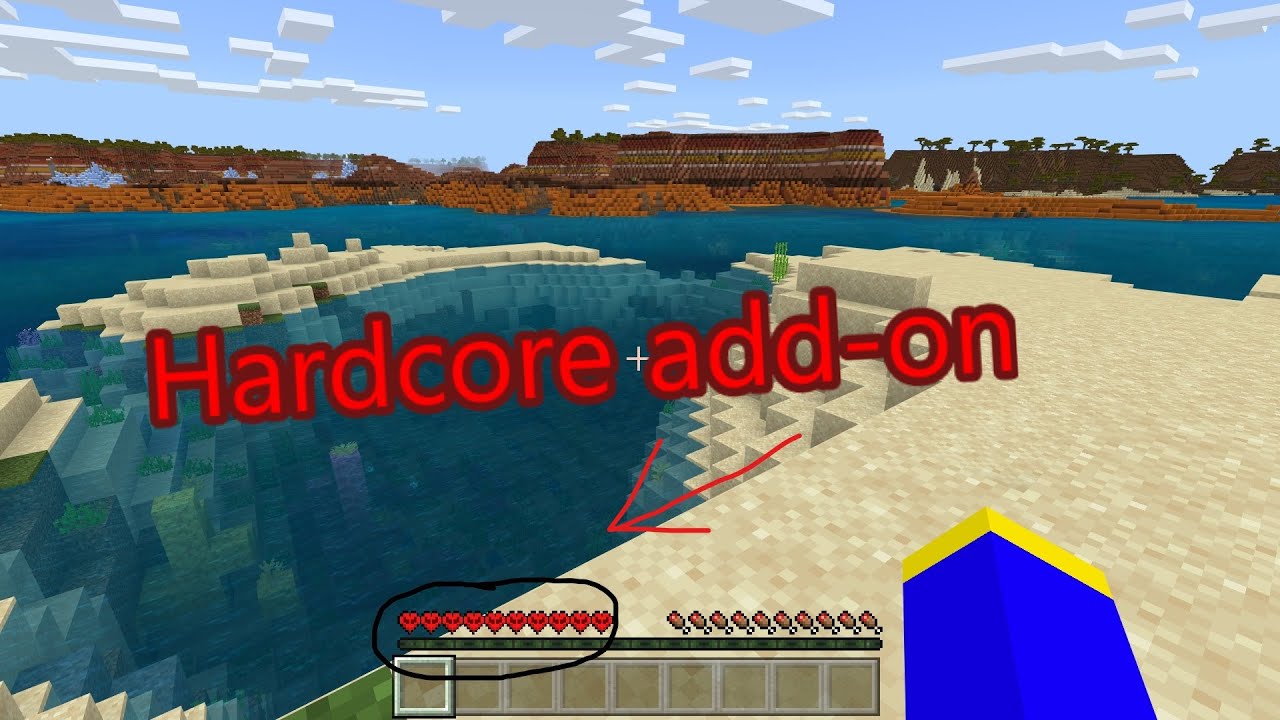 Hardcore Mode Add-on minecraft bedrock edition - YouTube