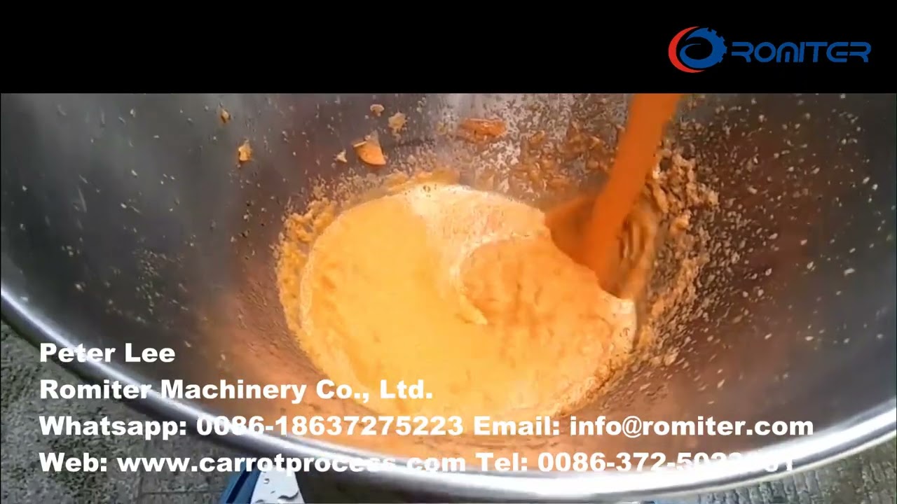 Automatic Carrot Paste Colloid Milling Making Machine