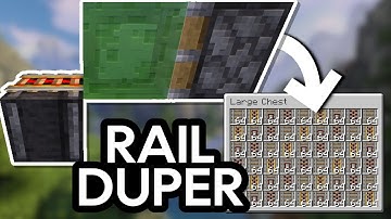 Best Easy Rail Duper Minecraft 1.21.10 - 25,000+ Rails /HR - Tutorial