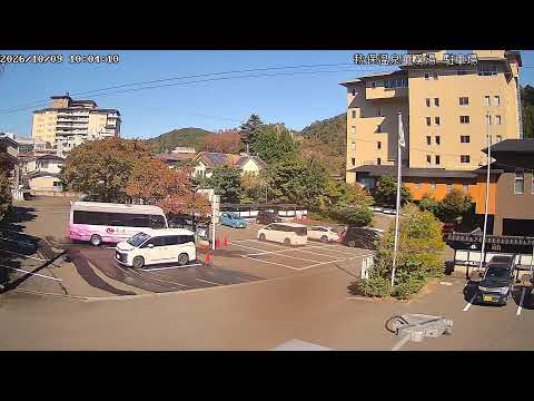 秋保温泉 ホテル華乃湯 駐車場と天気 のライブ映像