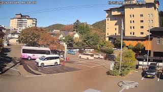 秋保温泉 ホテル華乃湯 駐車場と天気 のライブ映像