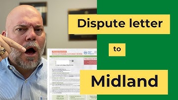 DISPUTE LETTER 2025:  Midland Funding / Midland Credit Management (sample letters and instructions)
