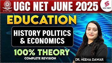 UGC NET Education Paper 2 | History Politics & Economics of Education UGC NET By Dr.Heena Mam