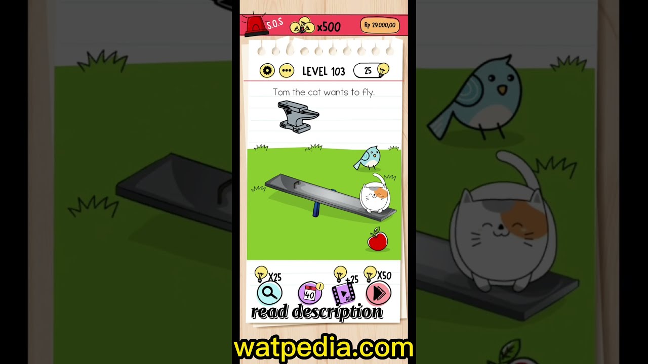 Brain Test Level 103 Tom The Cat Wants To Fly YouTube Maxres2