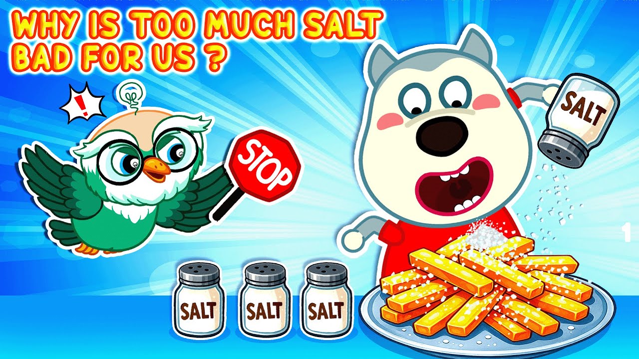 What Happens If You Eat Too Much Salt 🧂 | 🔍Wolfoo Explore - Human Body ...