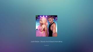 justin bieber - beauty and a beat ft. nicki minaj (sped up)