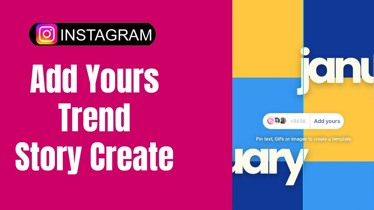 January Instagram Add Yours Trend Story Create