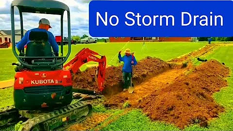 NO SLOPE Yard Drainage problems Made Easy WITHOUT Storm Drains Dry Flat Yard with NO SLOPE DIYers