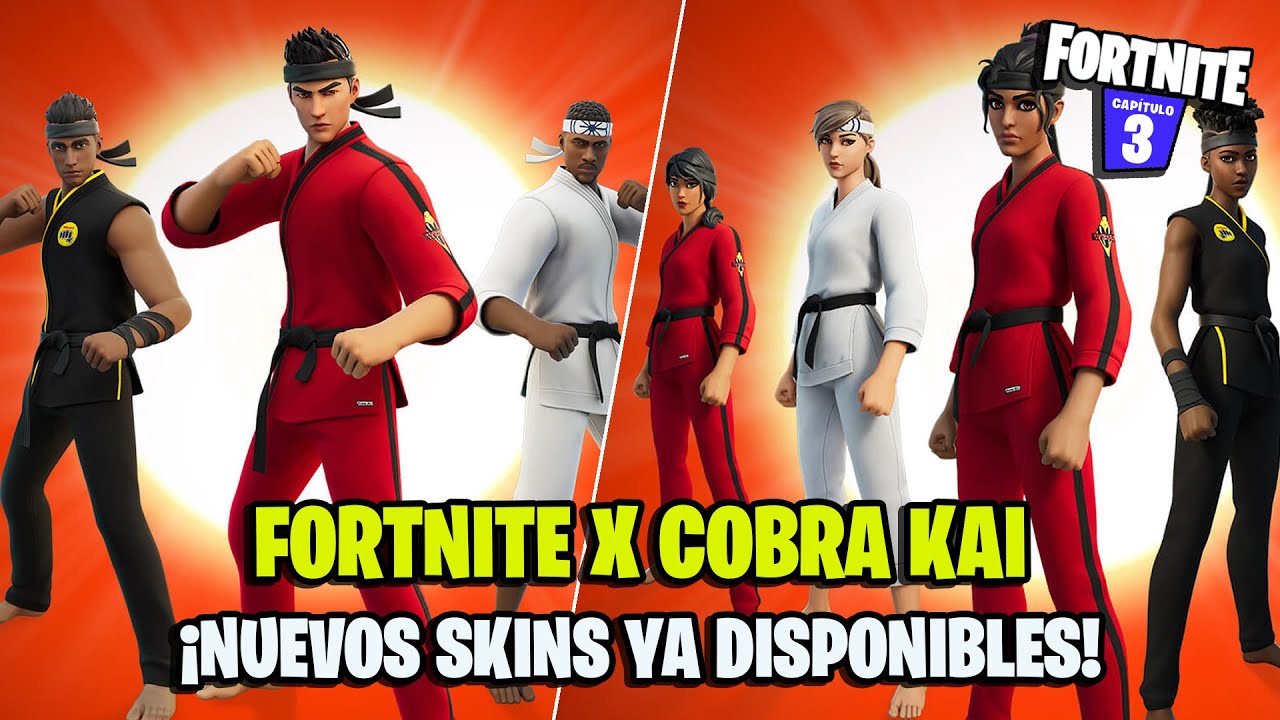 Fortnite x Cobra Kai: nuevos skins basados en la serie ya disponibles -  MeriStation