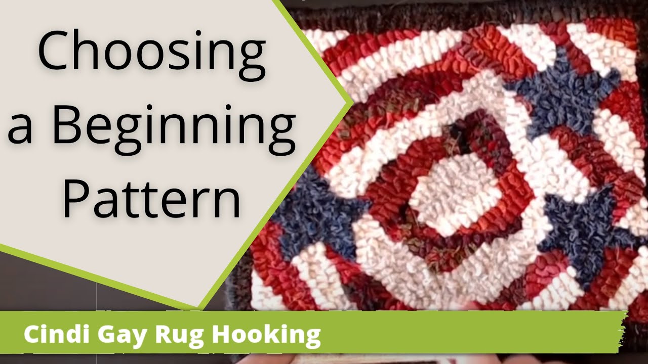 how-to-choose-a-beginner-rug-hooking-pattern-youtube