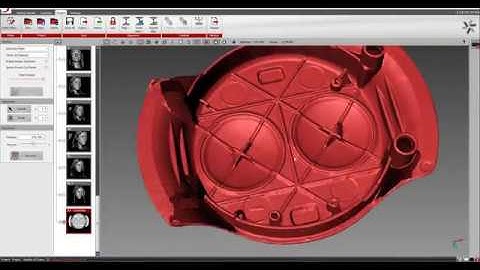 CAD Reverse engineering from 3D scan data, example. Plastic cap holder
