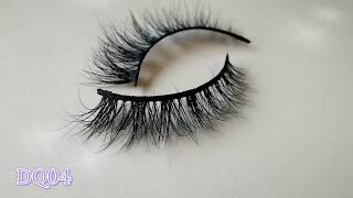 Dq03 Onlycanas Wholesale High Quality Private Labels Custom Full 3D Mink Eyelashes Vendor