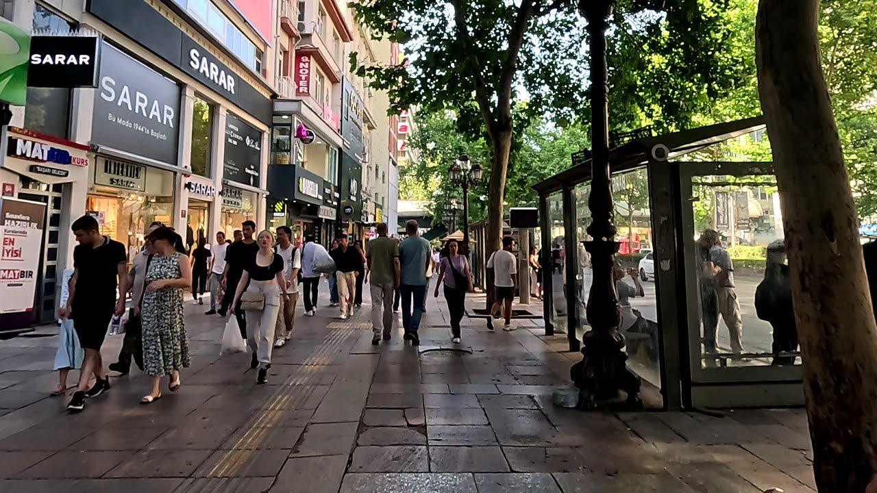 Ankara [4k60fps], Kızılay Yakınlarında Gezinti - Strolling Kizilay Neighborhood