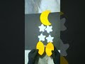 DIY Moon Stars Mobile 🌙 Easy Paper Craft #diy #craft #cute #shorts