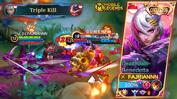 TOP GLOBAL BENEDETTA | BENEDETTA HIGH DAMAGE | BENEDETTA GAMEPLAY MOBILE LEGENDS