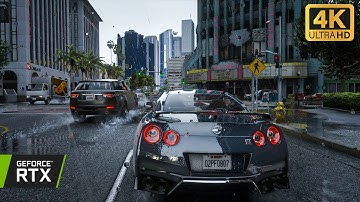 GTA 6 - Rainy Adventure With Realistic Reflections in 4K Ultra Graphics (FREE) RTX3050 Max Settings