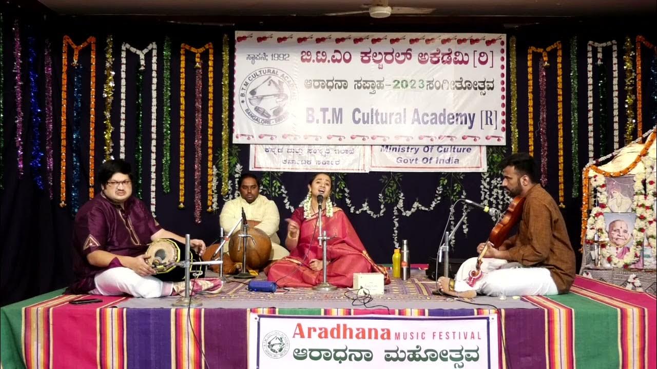 Vocal Concerts (1) Vidushi Madhuri Kaushik (2) Vidwan Bangalore
