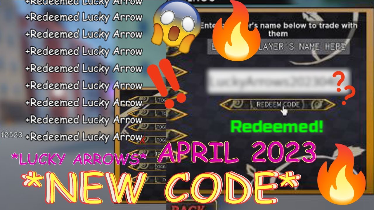 YBA *NEW 8 LUCKY ARROWS CODE* APRIL 2023 YouTube