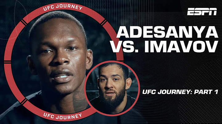 UFC Journey: Israel Adesanya vs. Nassourdine Imavov [PART 1] | ESPN MMA
