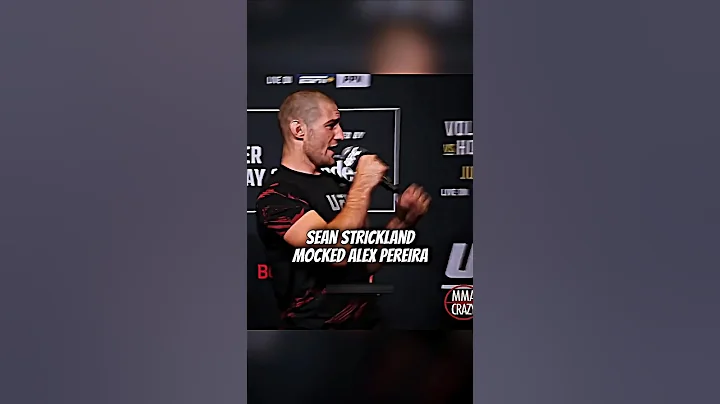 When Sean Strickland Tried To Make Fun Of Alex Pereira! #shorts