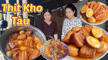 Cách nấu nồi Thịt Kho Tàu, Thịt Kho Rịu lên màu tự nhiên mềm rịu chuẩn vị tết miền tây