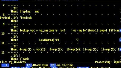 FilePro - Chapter 9 – Files/Processing/Design – Enhance Browse Lookups