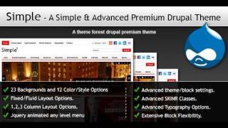 Preview Simple - A Simple and Advanced Premium Drupal Them