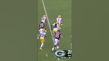 Quay Walker pick 6 #packers #bears #nfl