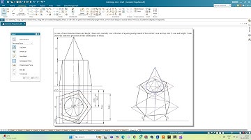 Isometric Projection 16: Cone and Frustum of Pentagonal Pyramid