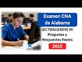 Examen CNA de Alabama 2025 en Español [ACTUALIZADO] 40 Preguntas y Respuestas Reales