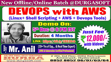 DEVOPS with AWS Offline/Online Training @ DURGASOFT