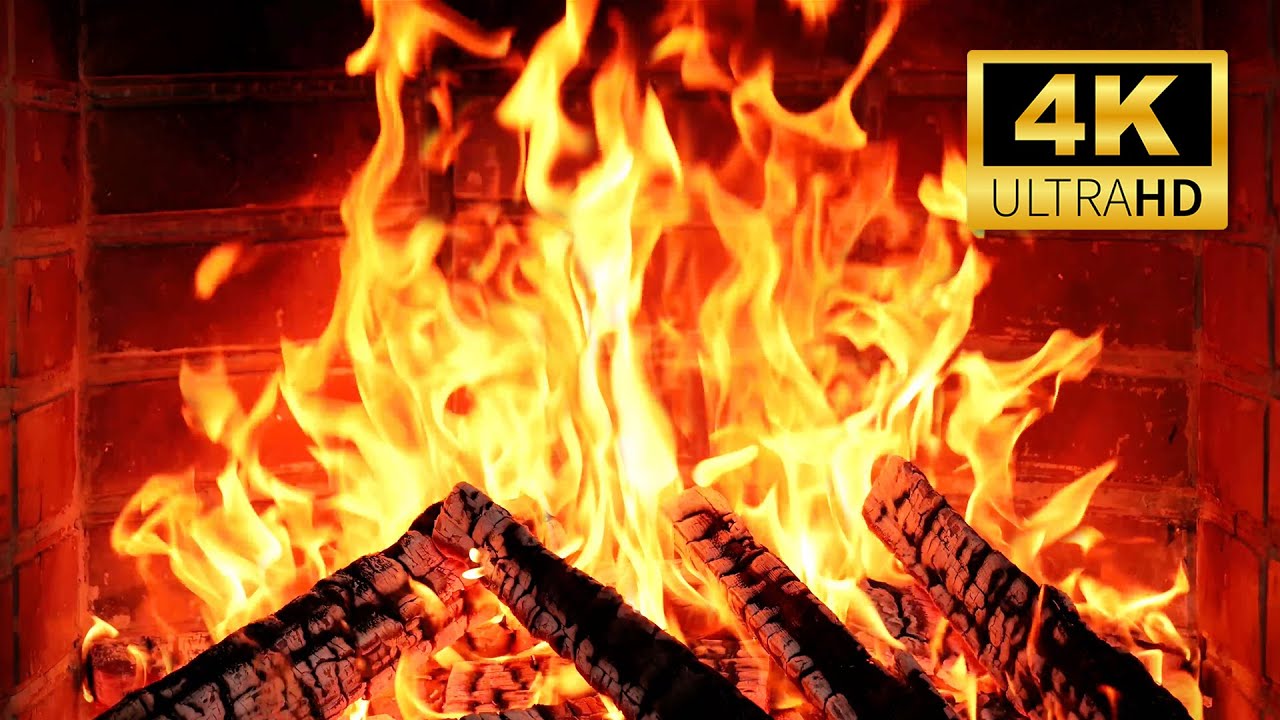 🔥 Crackling Fireplace (NO MUSIC) – Dancing Firelight & Whispering Logs | Creative Relaxation