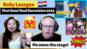 Baby Lasagna - Rim Tim Tagi Dim (LIVE) | Croatia | First Semi-Final Eurovision 2024 Reaction! 🇭🇷