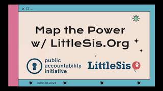How to Use the LittleSis.org database