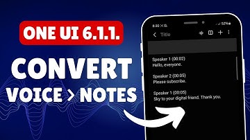 How To Convert Voice Recordings to Notes on Samsung ONE UI 6.1.1