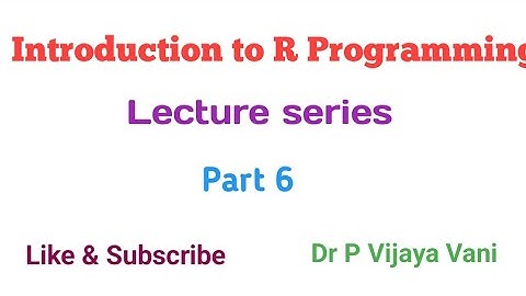 Inpit and Output Functions in R Programming