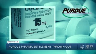 Judge rejects Purdue Pharma’s sweeping opioid settlement