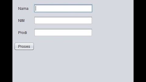 MEMBUAT GUI SEDERHANA DI NETBEANS