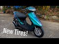 New touring tires for our Honda Dio 2 90cc 2-stroke | Kyle Andrei