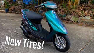 New touring tires for our Honda Dio 2 90cc 2-stroke | Kyle Andrei